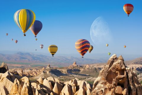 hot air balloons