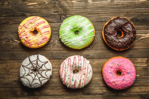 six donuts