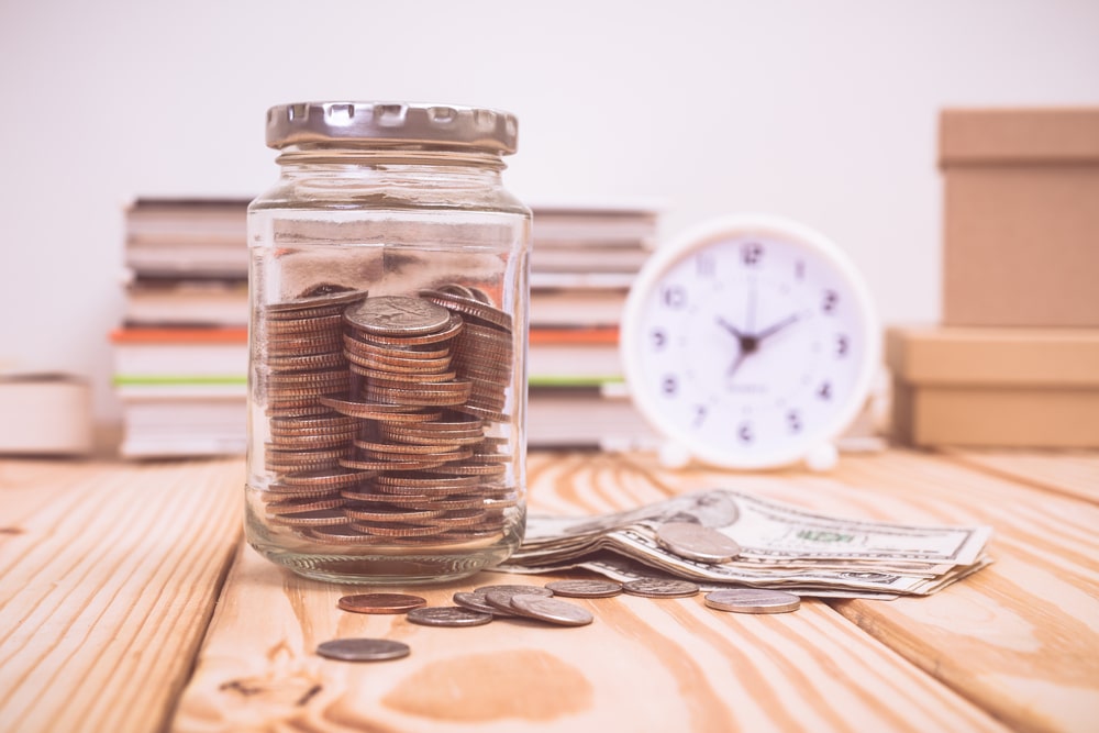 Jar of coins