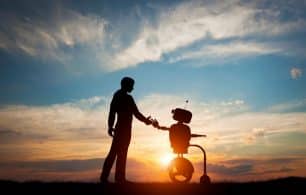 Robot and human