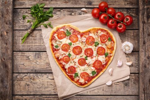 Valentines pizza