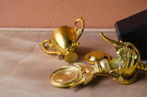 Broken trophy
