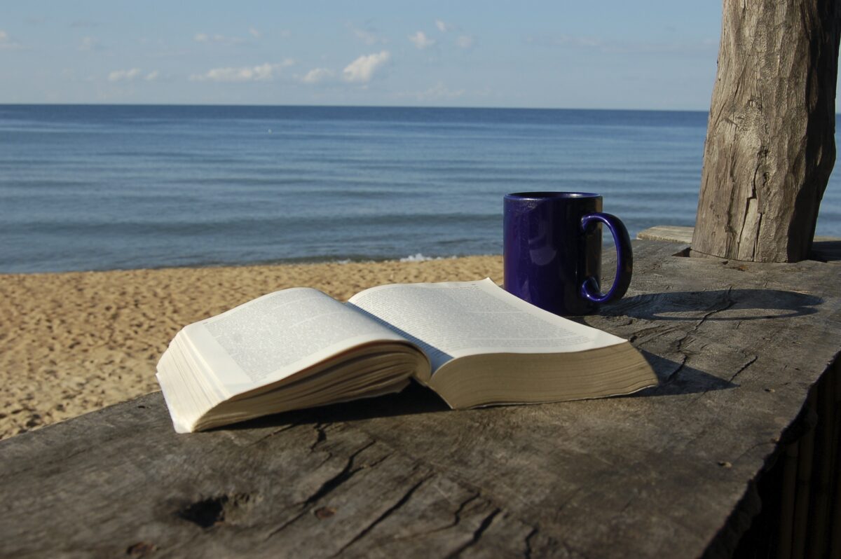 Beach Book Coffee Mug