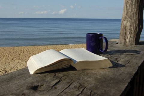 Beach Book Coffee Mug