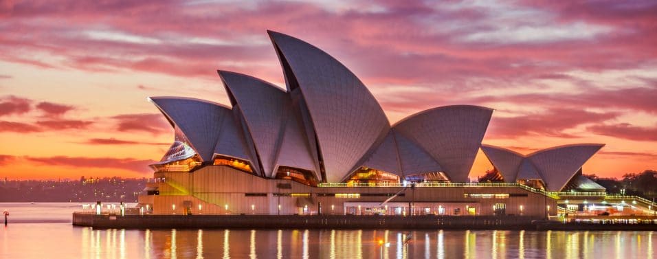Sydney Opera House at sunset