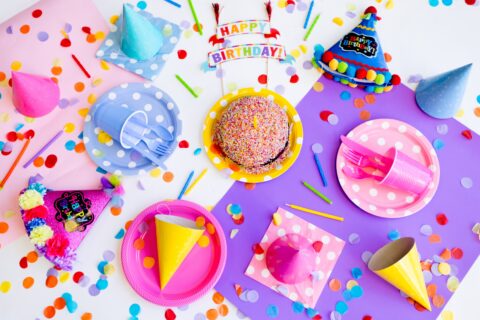 Birthday decor bright