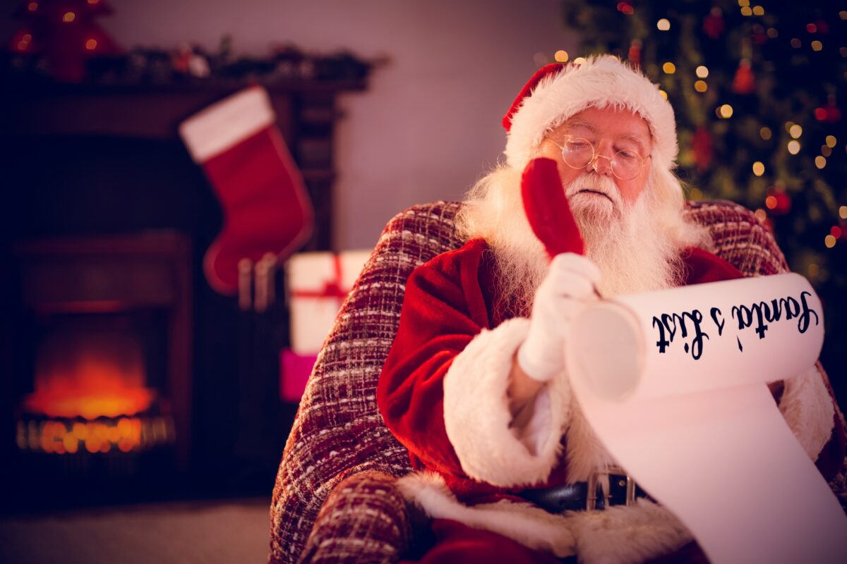 Santa checking list