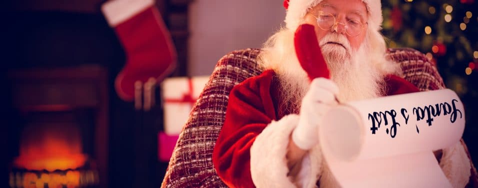 Santa checking list