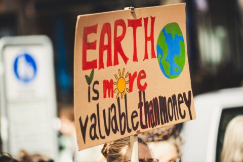 earth more valuable than money sign