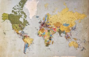 a global picture of a world map