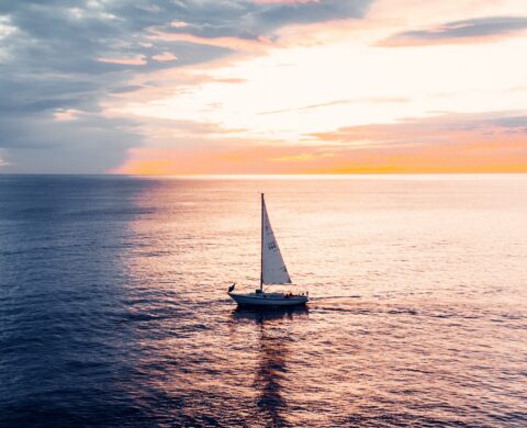 Sailboat at sunset