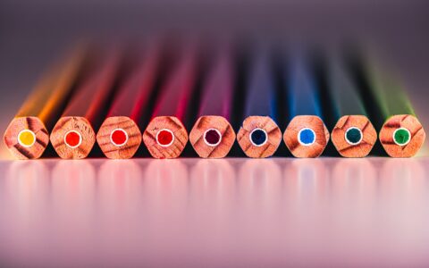 a diverse range of coloured pencils as assets