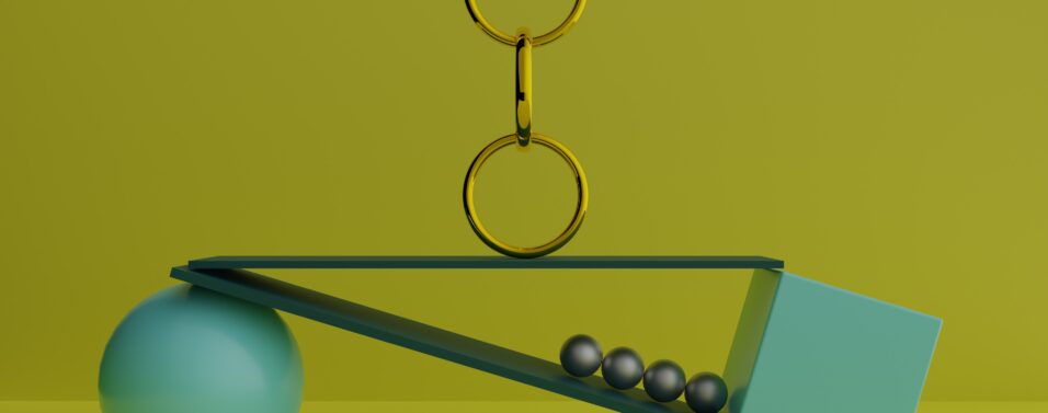 balancing geometric shapes